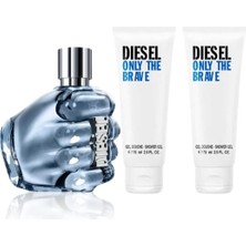 Diesel Only The Brave Edt 125 ml + 2 x 75 ml Sg Parfüm Seti