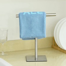 Decisive Banyo Vanity Için El Havlusu Standı Paslanmaz Çelik Ayakta Havlu Askısı Banyo Için Havlu Bar Standı - Gümüş (Yurt Dışından)