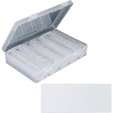 Decisive 30 mm Madeni Para Kapsülleri Ps Yuvarlak Madeni Para Tutucu Kılıf ve 6 Boyutlu (19/20/22.25/25/27/30MM) Koruma Contası,  (Yurt Dışından)