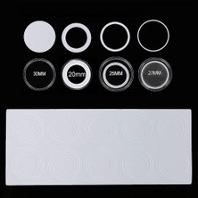 Decisive 30 mm Madeni Para Kapsülleri Ps Yuvarlak Madeni Para Tutucu Kılıf ve 6 Boyutlu (19/20/22.25/25/27/30MM) Koruma Contası,  (Yurt Dışından)