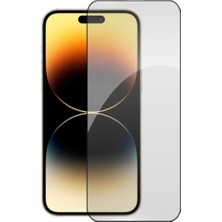 Mopal iPhone  14 Pro Uyumlu 6d Anti Statik Tam Kaplayan Darbe Dayanıklı Temperli Cam Ekran Koruyucu