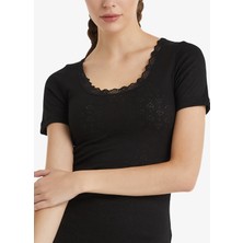 BLACKSPADE 1267 BAYAN KISA KOL LEVEL1 SİYAH THERMAL