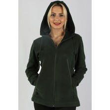 Balins Kapüşonlu Polar Yeşil