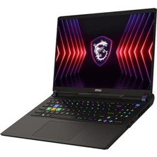 Msı Vector 16 Hx I9-14900HX 64-Gbddr5 256 GB SSD RTX4080 Qhd+ 240Hz 16" Freedos A14VHG-497XTR Bt6