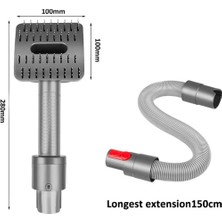 Whimwliesy Evcil Hayvan Bakım Fırçası ve Uzatma Vakum Hortumu Dyson V12 V11 V10 V8 V7 Elektrikli Süpürge Damat Aracı Eki (Yurt Dışından)