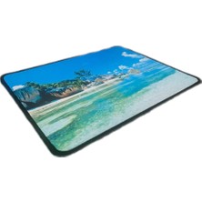 Mouse Pad Kaymaz Taban Pürüzsüz Üst Yüzey 25CMX32CM Küçük Boy Deniz Manzaralı Mouse Matı