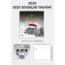 Giftcrea 2025 Yeni Yıl Kedi Severler Takvimi - Masa ve Duvar Tipi, Hayvan Sever Takvimi