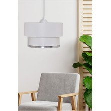 Woodhub Vip Sarkıt Avize Krom / Beyaz