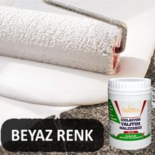 Badem10 Izolasyon Yalıtım Malzemesi 1 kg Beyaz Renk Su Sızdırmaz Elastik Boyanabilir Rutubet Nem Yalıtımı