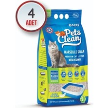 Bado Pets Clean Kedi Kumu Sabun Kokulu 5 Lt * 4 Adet