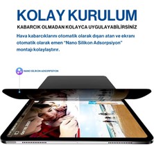 Hagibis Apple iPad Air 3 10.5 Uyumlu Privacy Hayalet Full Glue Tablet Ekran Koruyucu