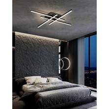 Woodhub Antrasit 3 Işık Rengi #2 LED Tavan Lambası,avize,modern Aydınlatma,dekoratif Işık