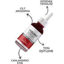 Orginx Canlandırıcı & Cilt Tonu Eşitleyici Yüz Kırmızı Peeling Serum 30 ml (Aha 10% + Bha 2%)