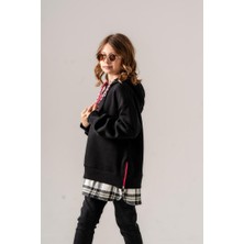 Kız Çocuk Kapşonlu Üç Iplik Sweatshirt G4532