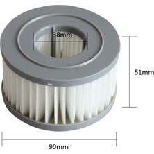 Whimwliesy Jımmy JV85/JV85 Pro/h9 Pro Elektrikli Süpürge Gri Için 3 Adet Hepa Filtre (Yurt Dışından)