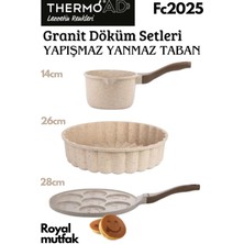 Thermoad 3'lü Vizon Set (Sosluk&sütlük-Tart Kalıbı-Emojili Pankek Tavası)