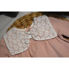 Tongs Dantelli Kurdele Yaka Pembe Kız Bebek Tulum
