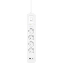 Belkin ‎SRB001VF2M Usb-C-Usb-A 4x Akım Korumalı Priz 2 Metre