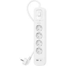 Belkin ‎SRB001VF2M Usb-C-Usb-A 4x Akım Korumalı Priz 2 Metre