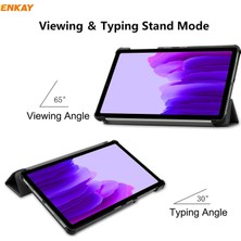 Enkay Samsung Galaxy Tab A7 Için Enkay Pu Deri Kılıf Samsung Galaxy Tab A7 Lite T220 Için (Yurt Dışından)