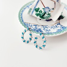 Boise Atelier Cleopatra Grey Steel Earring | Çelik Küpe