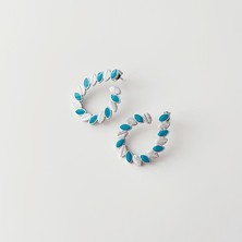 Boise Atelier Cleopatra Grey Steel Earring | Çelik Küpe
