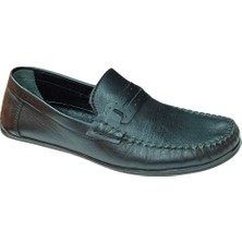 Smartmen Saraçlı 002 Erkek Siyah (39-45) Deri Casual Ayakkabı