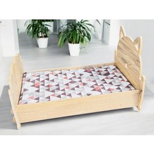 ED PET DİZAYN Cella Baza 30*50 Kedi Köpek Yatağı Yıkanabilir Duck Kumaş Minderi ile Beraber