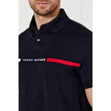 Tommy Hilfiger Erkek Lacivert Polo Yaka T-Shirt