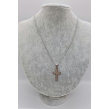 Stainless Steel Çelik Haç Kolye 4 cm