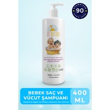 Le Natura Organik & Vegan Sertifikalı, Glutensiz Bebek  Saç ve Vücut Şampuanı - 400 ml