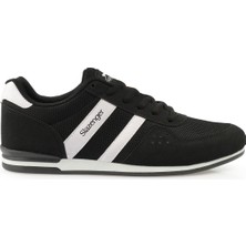 Slazenger OMEGA Erkek Sneaker Koşu & Yürüyüş Ayakkabısı Siyah / Beyaz