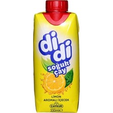 Çaykur Didi Limon Aromalı Soğuk Çay Kutu 330 ml x 24 Adet