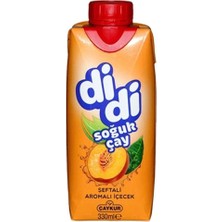 Çaykur Didi Şeftali Aromalı Soğuk Çay Kutu 330 ml x 24 Adet