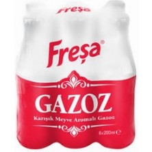 Freşa Karışık Meyve Aromalı Gazoz 200 ml x 6 Adet