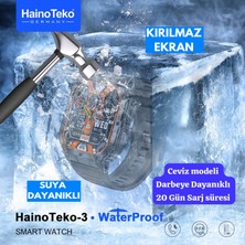 Serreha Watch 10 Serisi Su Geçirmez Kırılmaz Amoled Ekran Waterproof 3 Kordon