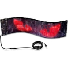 Pixel LED Panel Dijital Ekran Yazı Animasyon Eklenebilen Telefon Kontrollü Yapışkanlı 16*96 Plus LED