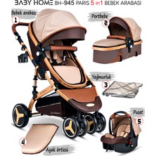 Baby Home BH-945 Paris Amortisörlü Travel Sistem Bebek Arabası