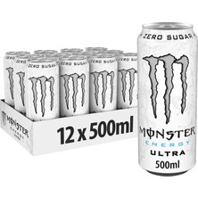 Monster Energy Şekersiz Enerji Içeceği 500 ml x 12 Adet