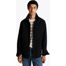 Tommy Hilfiger Logolu Erkek Siyah Ceket