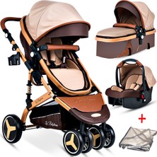 Baby Home BH-945 Paris Amortisörlü Travel Sistem Bebek Arabası