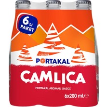 Çamlıca Portakal Aromalı Gazoz 200 ml x 6 Adet