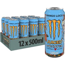 Monster Energy Mango Loco Enerji Içeceği 500 ml x 12 Adet