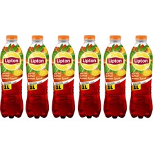 Lipton Soğuk Çay Şeftali 1 lt x 6 Adet