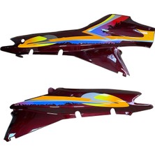 OEM Cub 100 Sele Altı Grenaj Takımı Sağ-Sol Bordo