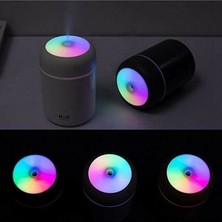 DEMİRKOL LED Işıklı Mini Ortam Oda Hava Nemlendirici ve Taşınabilir Buhar Makinesi H2O Humidifier