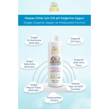 Le Natura Organik & Vegan Sertifikalı, Prebiyotikli & Glutensiz Bebek Temizleme Suyu - Durulanmayan Miseler Su - 400 ML