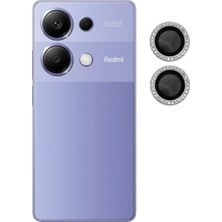 Xiaomi Redmi Note 13 Pro - 4g Uyumlu Kristal Taşlı Kamera Lens Koruyucu