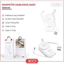 Xo 1200 Mah Apple Watch Akıllı Saat Uyumlu Taşınabilir Wireless Kablosuz Şarj Aleti Powerbank PR225