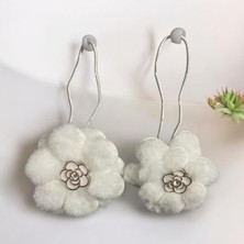 Gigi Giyim Çiçek Figürlü Peluş Bağlamalı Kız Çocuk Toka